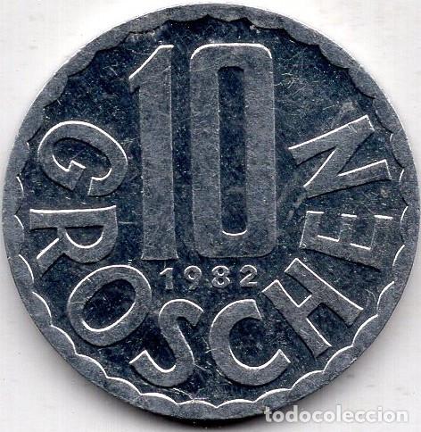 Monedas antiguas de Europa: AUSTRIA 1982 10 GROSCHEN KM 2878 VF