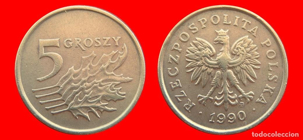 Monete antiche di Europa: 5 GROSZE 1990 POLONIA-151766