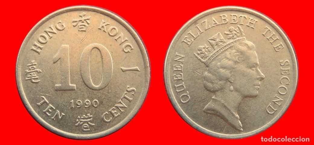 Monedas antiguas de Europa: 10 CENTAVOS CENTS CENTIMOS 1990 HONG KONG-151792