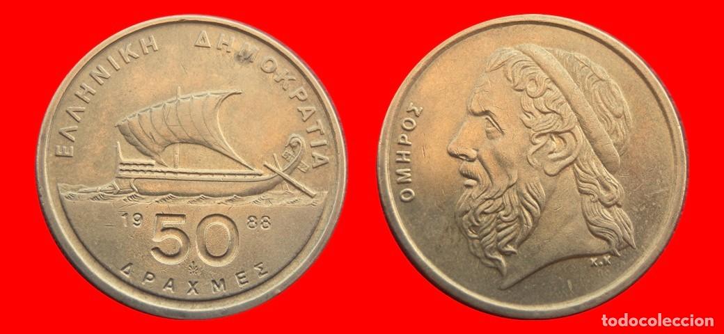 Monedas antiguas de Europa: 50 DRACMAS 1988 GRECIA-151809
