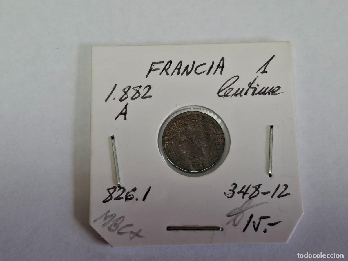 Monedas antiguas de Europa: 1 CENTIME de 1882 A KM 826.1 FRANCIA en MBC+
