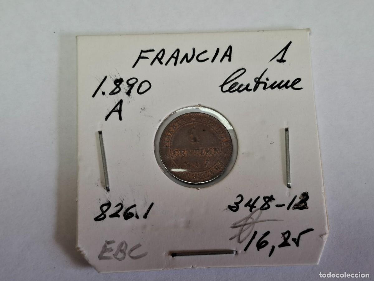 Monedas antiguas de Europa: 1 CENTIME de 1890 A KM 826.1 FRANCIA en EBC