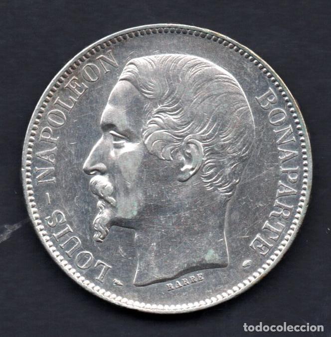 Monedas antiguas de Europa: FRANCIA - 5 FRANCOS de PLATA - 1852 - LUISS NAPOLEON