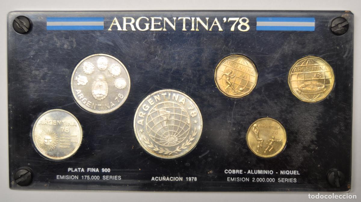 Monnaies anciennes de Europe: ARGENTINA 1978 - SET COMPLETO 6 MONEDAS COPA DEL MUNDO DE FUTBOL 1978. LOTE 5700