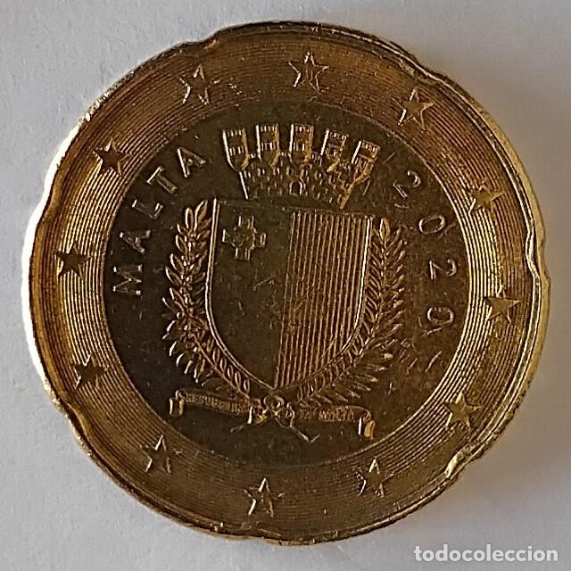 Monedas antiguas de Europa: MALTA 20 centimos de euro 2020