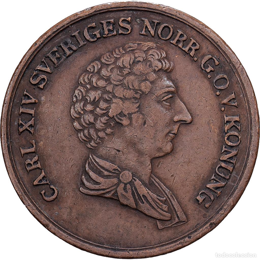 Monedas antiguas de Europa: [#1203098] Suecia, Carl XIV Johan, 2/3 Skilling, 1836, Stockholm, Cobre, EBC, KM:641