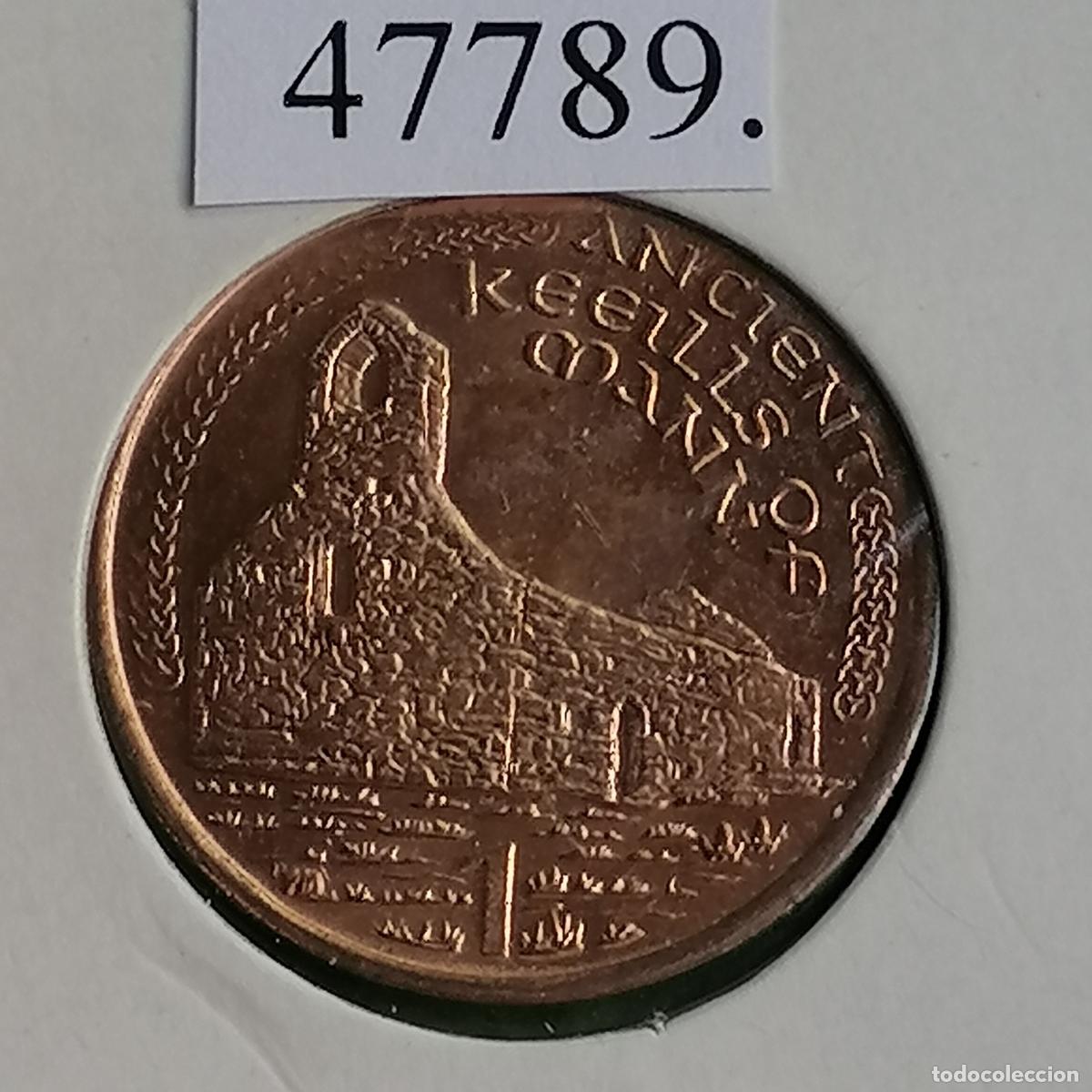 Monedas antiguas de Europa: Isla de Man, 1 penique 1998, Man Island