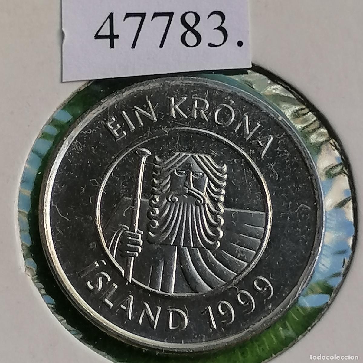 Monedas antiguas de Europa: Islandia 1 corona 1999