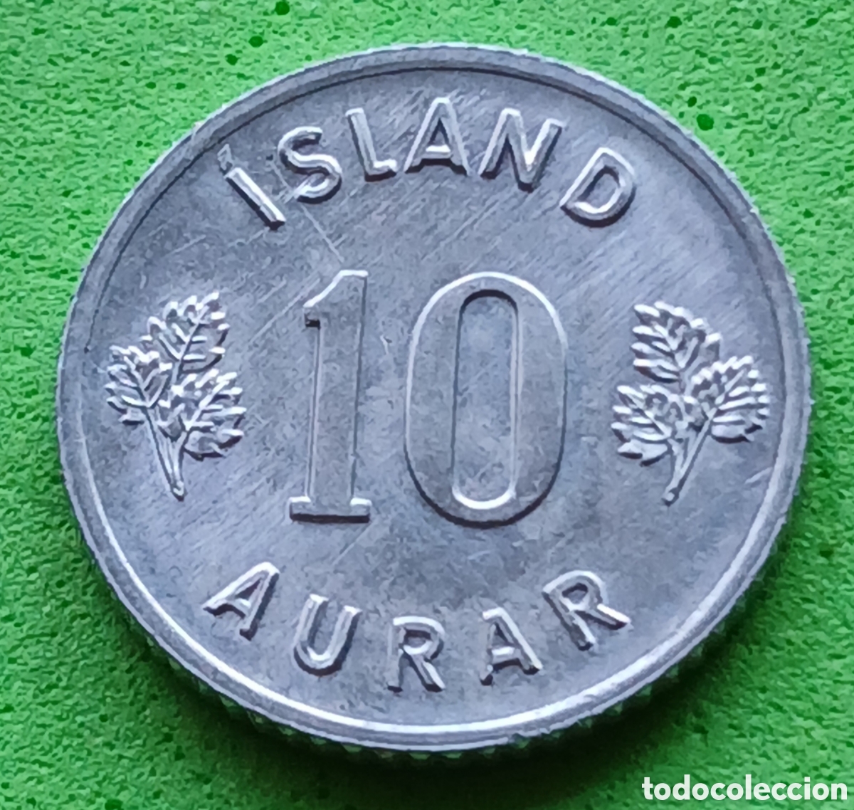 Monedas antiguas de Europa: Islandia 10 aurar 1971 km#10a
