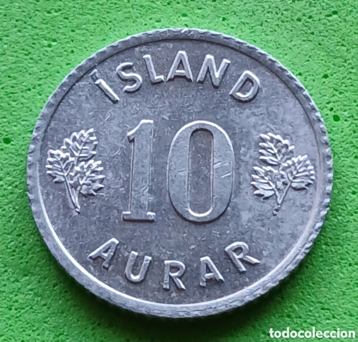 Monedas antiguas de Europa: Islandia 10 aurar 1970 km#10a