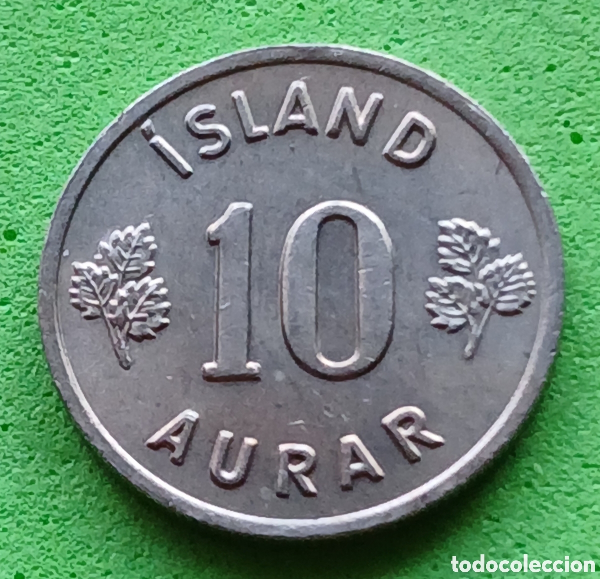 Monedas antiguas de Europa: Islandia 10 aurar 1969 km#10
