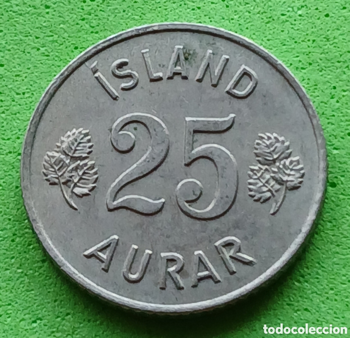 Monedas antiguas de Europa: Islandia 25 aurar 1967 km#11