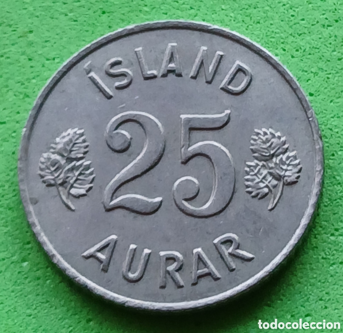 Monedas antiguas de Europa: Islandia 25 aurar 1965 km#11
