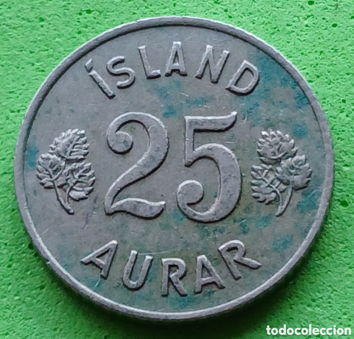 Monedas antiguas de Europa: Islandia 25 aurar 1961 km#11