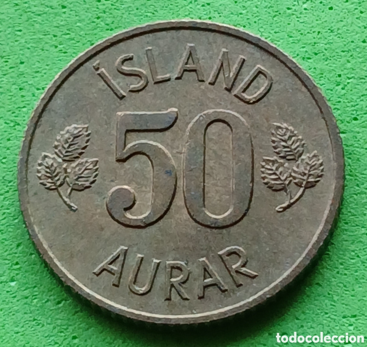 Monedas antiguas de Europa: Islandia 50 aurar 1971 km#17