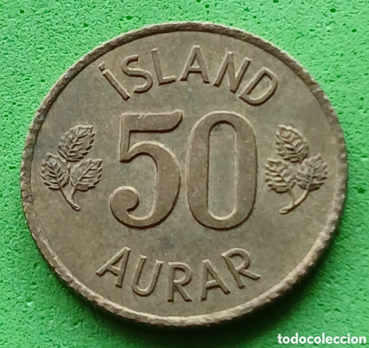 Monedas antiguas de Europa: Islandia 50 aurar 1970 km#17