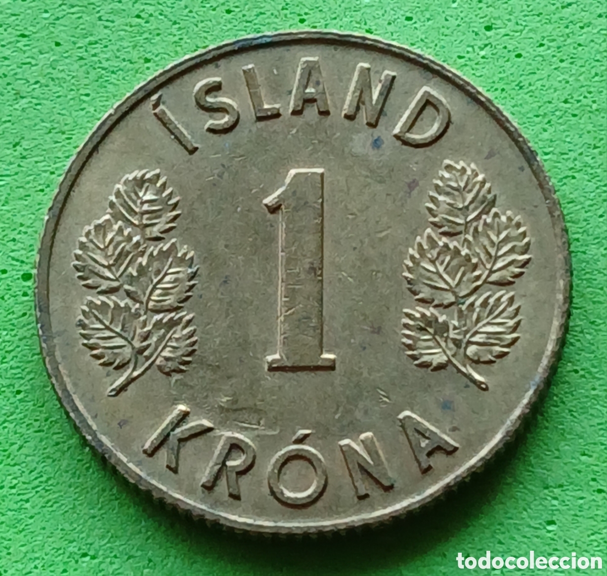 Monedas antiguas de Europa: Islandia 1 corona 1975 km#12a