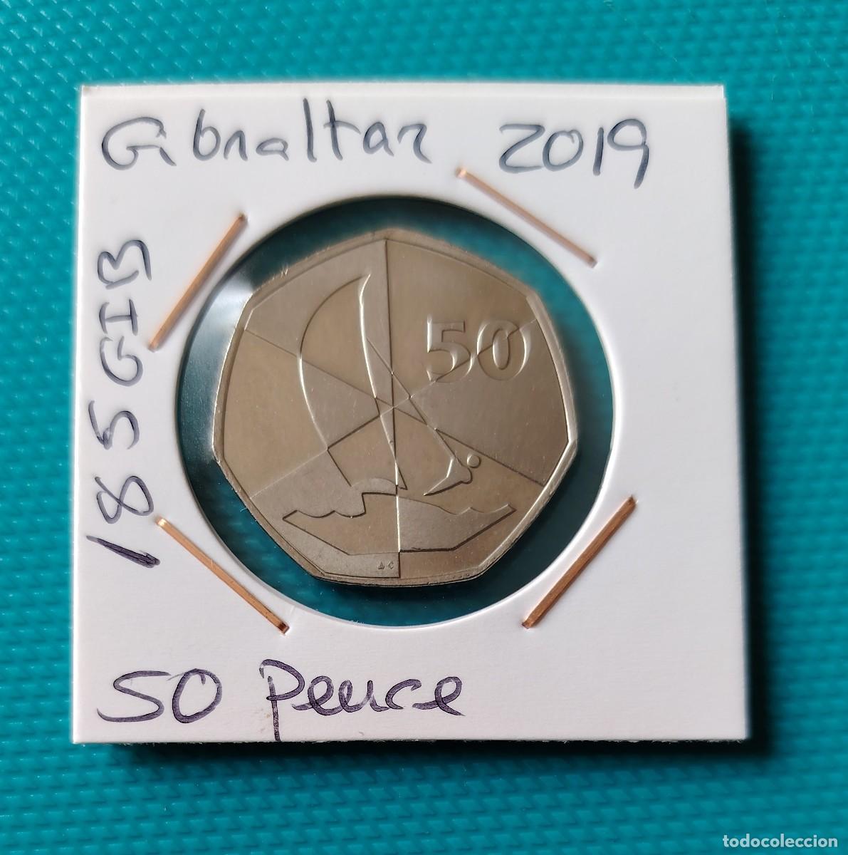 Monedas antiguas de Europa: MONEDA DE GIBRALTAR - 50 PENCE DEL A&Ntilde;O 2019 - 185GIB
