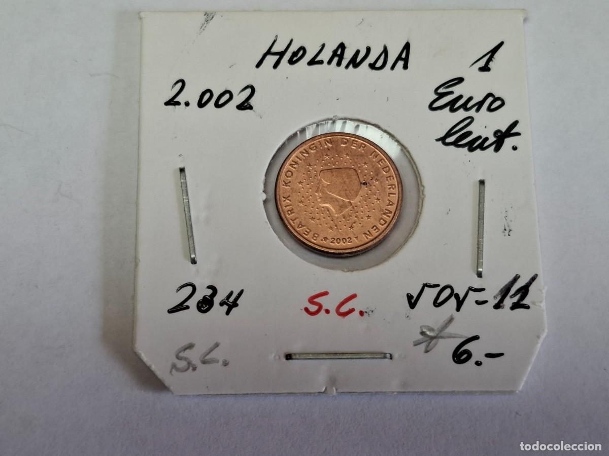 Monedas antiguas de Europa: 1 CENTIMO DE EURO de 2002 KM 284 HOLANDA en SIN CIRCULAR