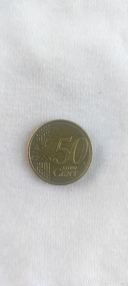 Monedas antiguas de Europa: 50 cent Letzebuerg 2014, con se&ntilde;ales.