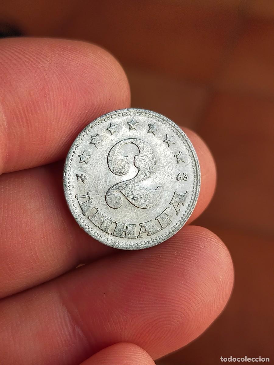 Monedas antiguas de Europa: MONEDA DE 2 DOS DINARES DINARAS DINAR EXTINTA EX YUGOSLAVIA 1963 BUENA CONSERVACION