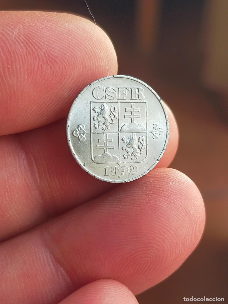 Monedas antiguas de Europa: MONEDA DE 10 DIEZ HELLERS REPUBLICA CHECA 1992 CHECOSLOVAQUIA MUY BUENA CONSERVACION