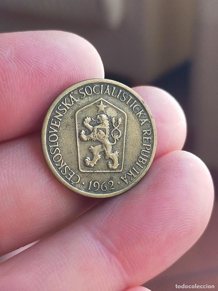 Monedas antiguas de Europa: MONEDA DE 1 UNA CORONA HALERU HELLERS REPUBLICA CHECA 1962 CHECOSLOVAQUIA MUY BUENA CONSERVACION