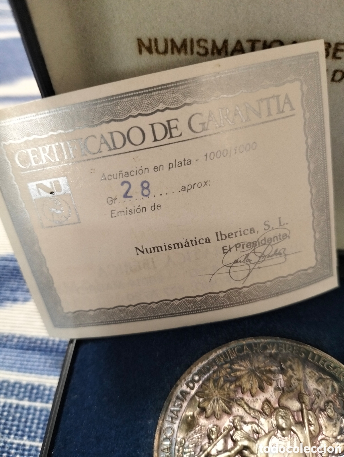 Monedas antiguas de Europa: Medalla de plata conmemorativa Numism&aacute;tica Ib&eacute;rica