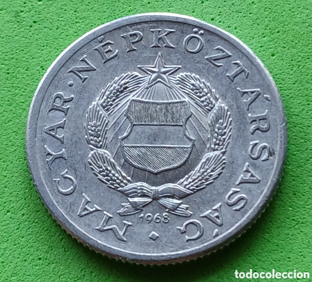 Old Coins of Europe: Hungr&iacute;a 1 forint 1968 km#575