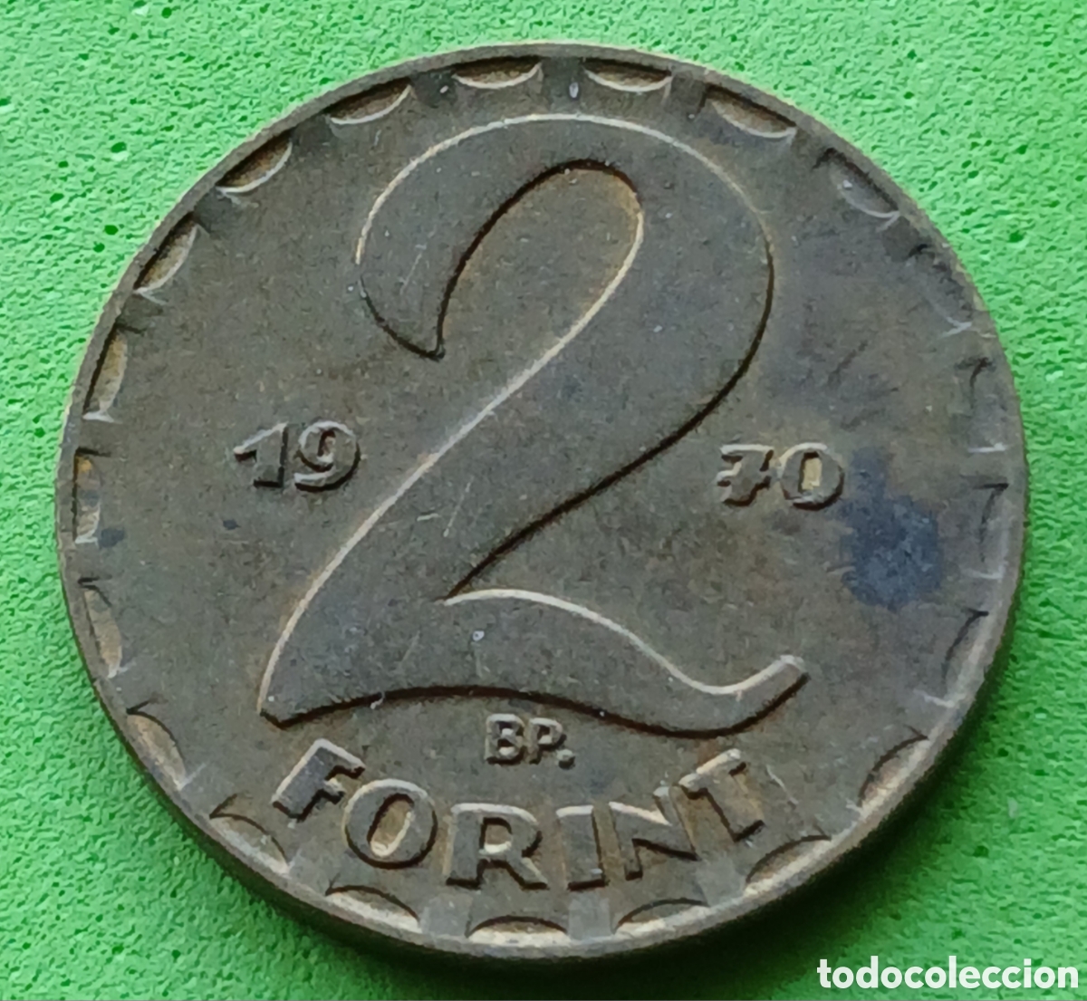 Monete antiche di Europa: Hungr&iacute;a 2 forint 1970 km#591
