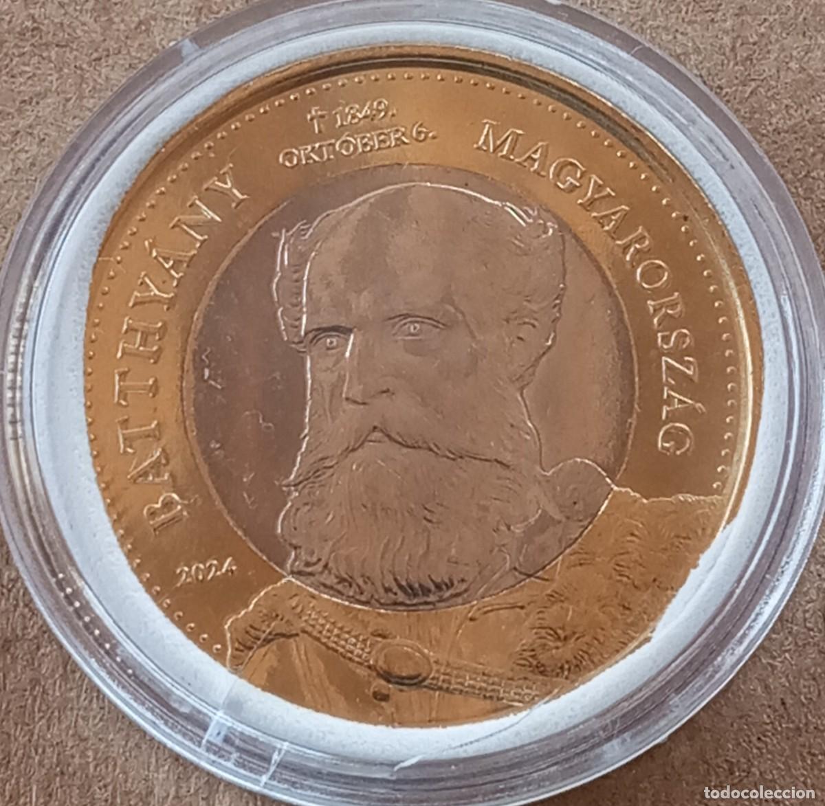 Monete antiche di Europa: LOTE 160 - MONEDA CONMEMORATIVA BIMETALICA DE HUNGRIA (SIN CIRCULAR)