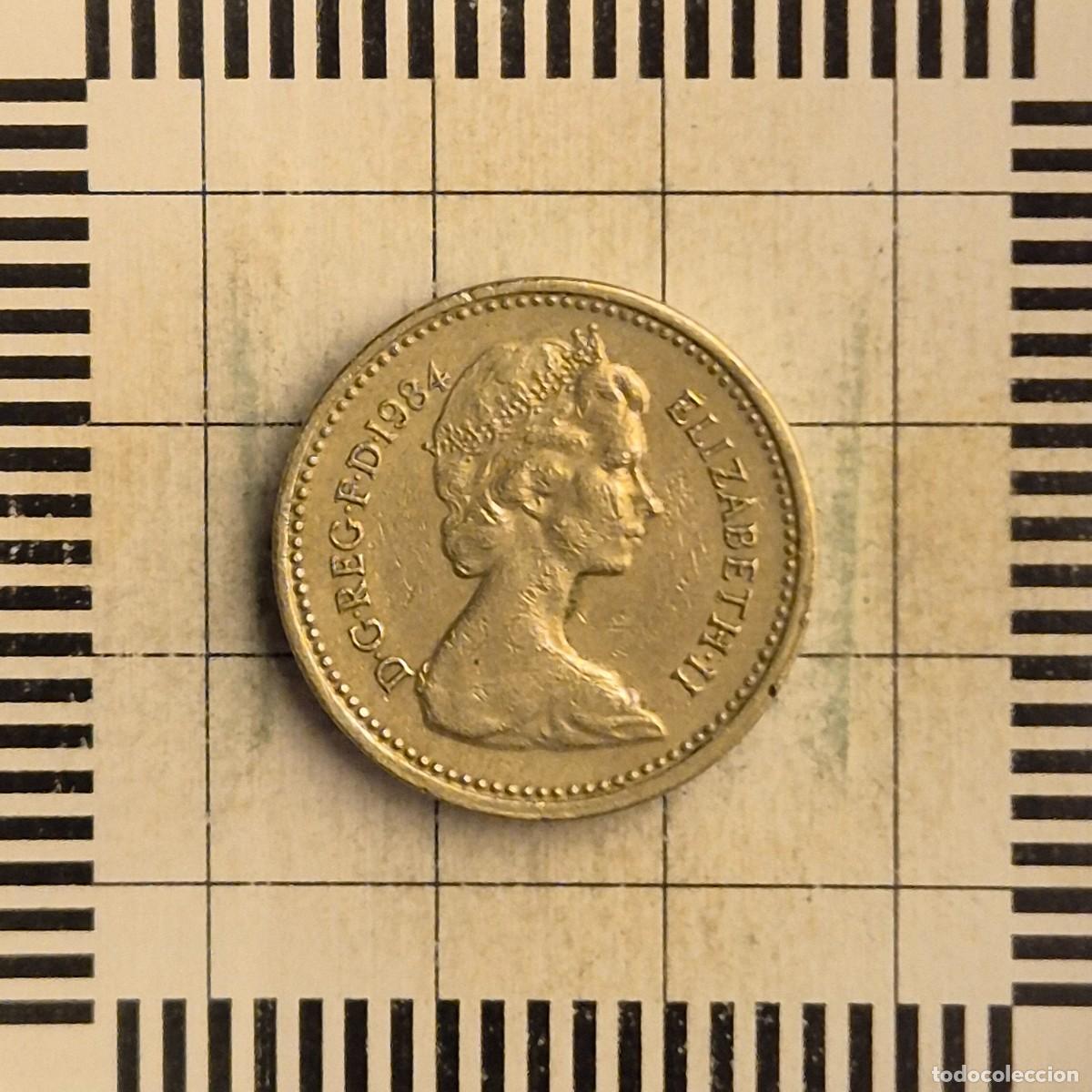 Monedas antiguas de Europa: 1 LIBRA, GRAN BRETA&Ntilde;A. ISABEL II, 1984. (KM#934).