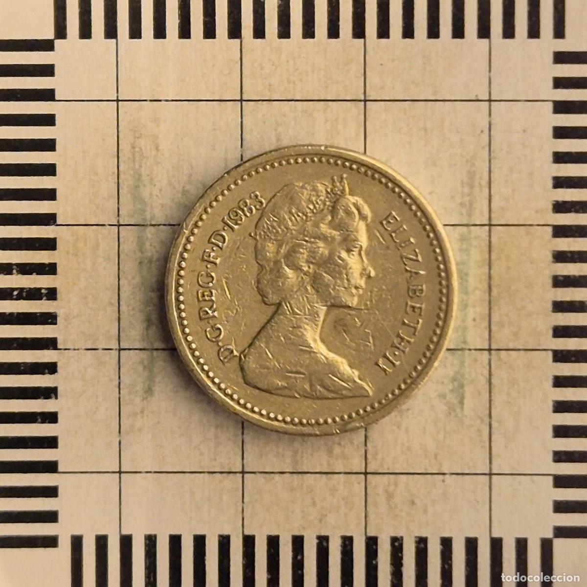 Monedas antiguas de Europa: 1 LIBRA, GRAN BRETA&Ntilde;A. ISABEL II, 1983. (KM#933).