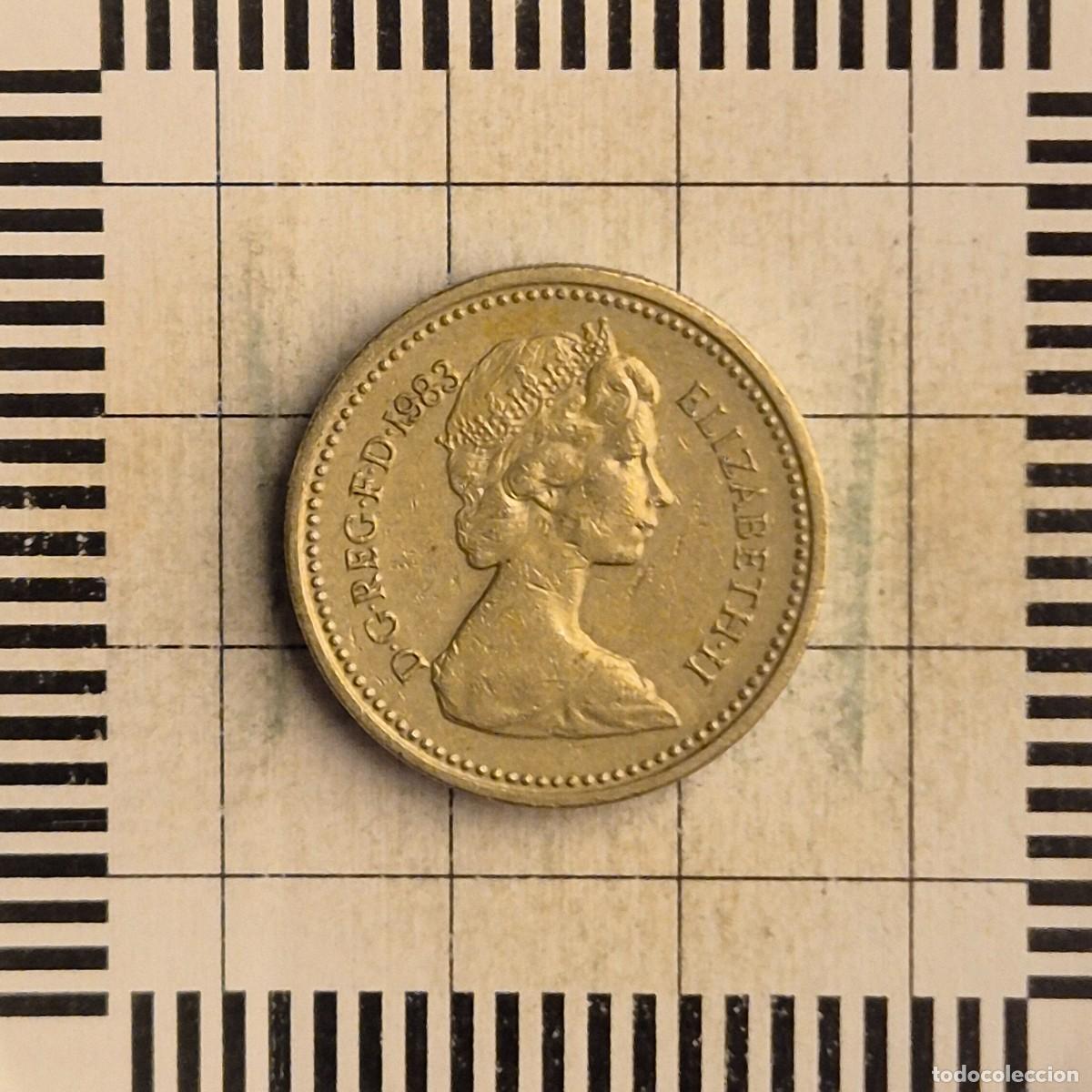 Monedas antiguas de Europa: 1 LIBRA, GRAN BRETA&Ntilde;A. ISABEL II, 1983. (KM#933).