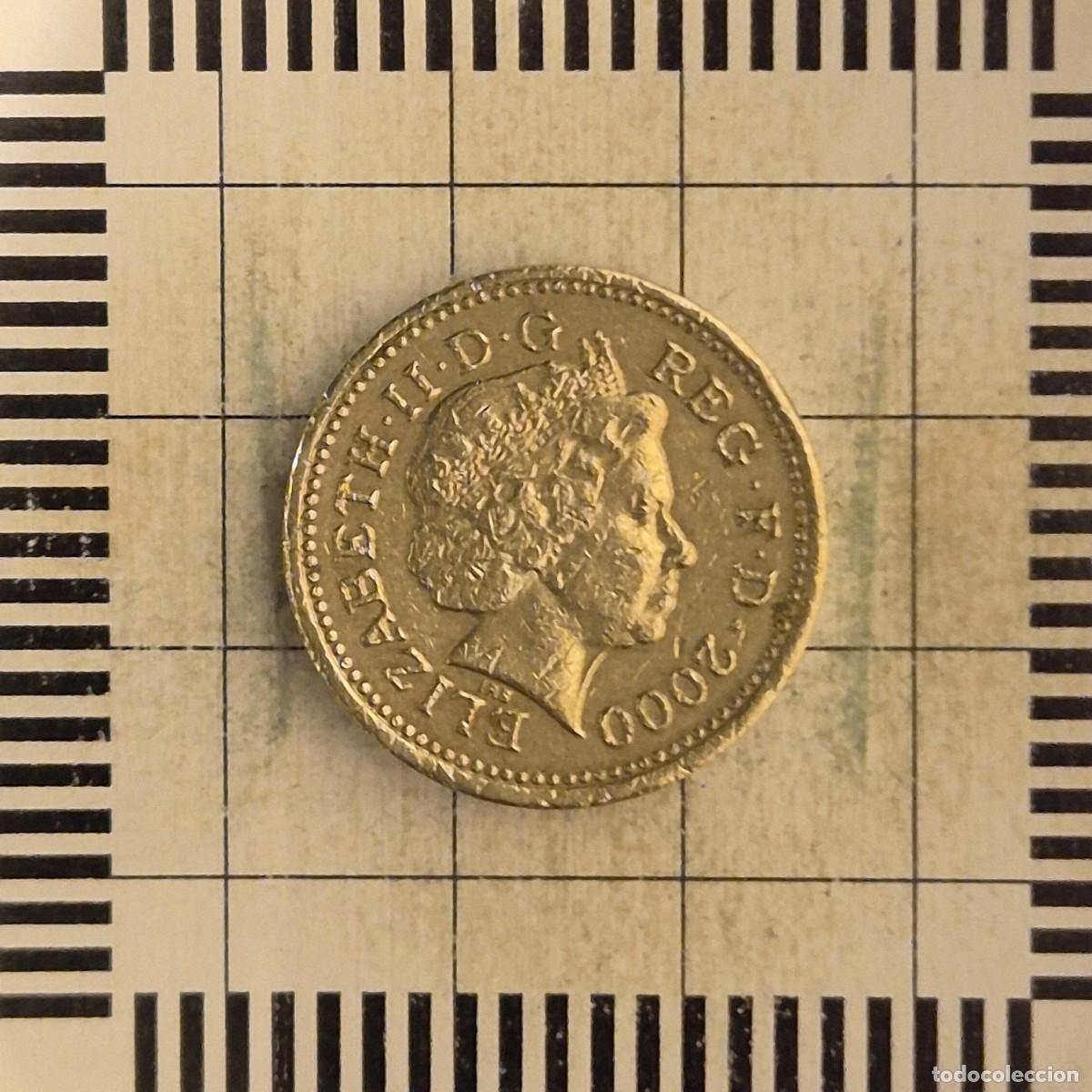 Monedas antiguas de Europa: 1 LIBRA, GRAN BRETA&Ntilde;A. ISABEL II, 2000. (KM#1005).