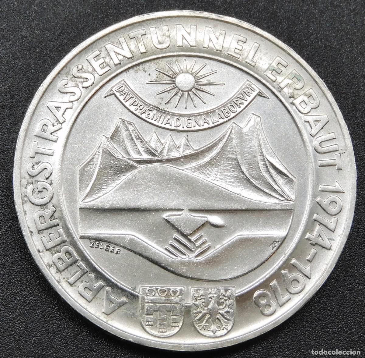 Monedas antiguas de Europa: MONEDA AUSTRIA 10O CHELINES 1978 -APERTURA DEL TUNEL ARIBERG. PLATA SIN CURCULAR