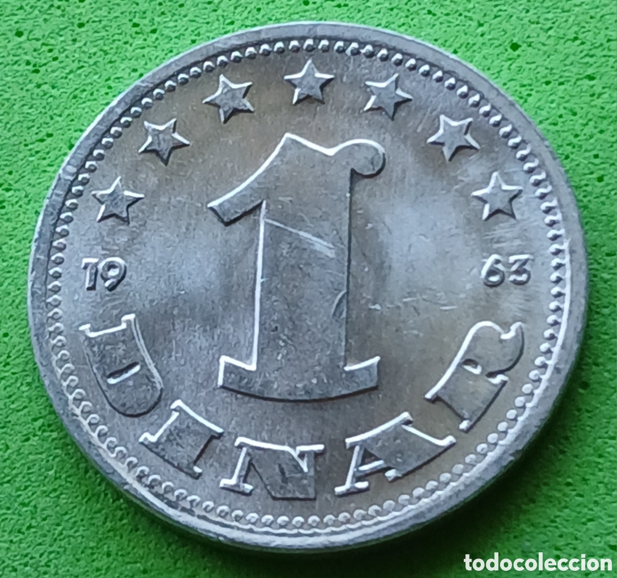Monedas antiguas de Europa: Yugoslavia 1 dinar 1963 km#36