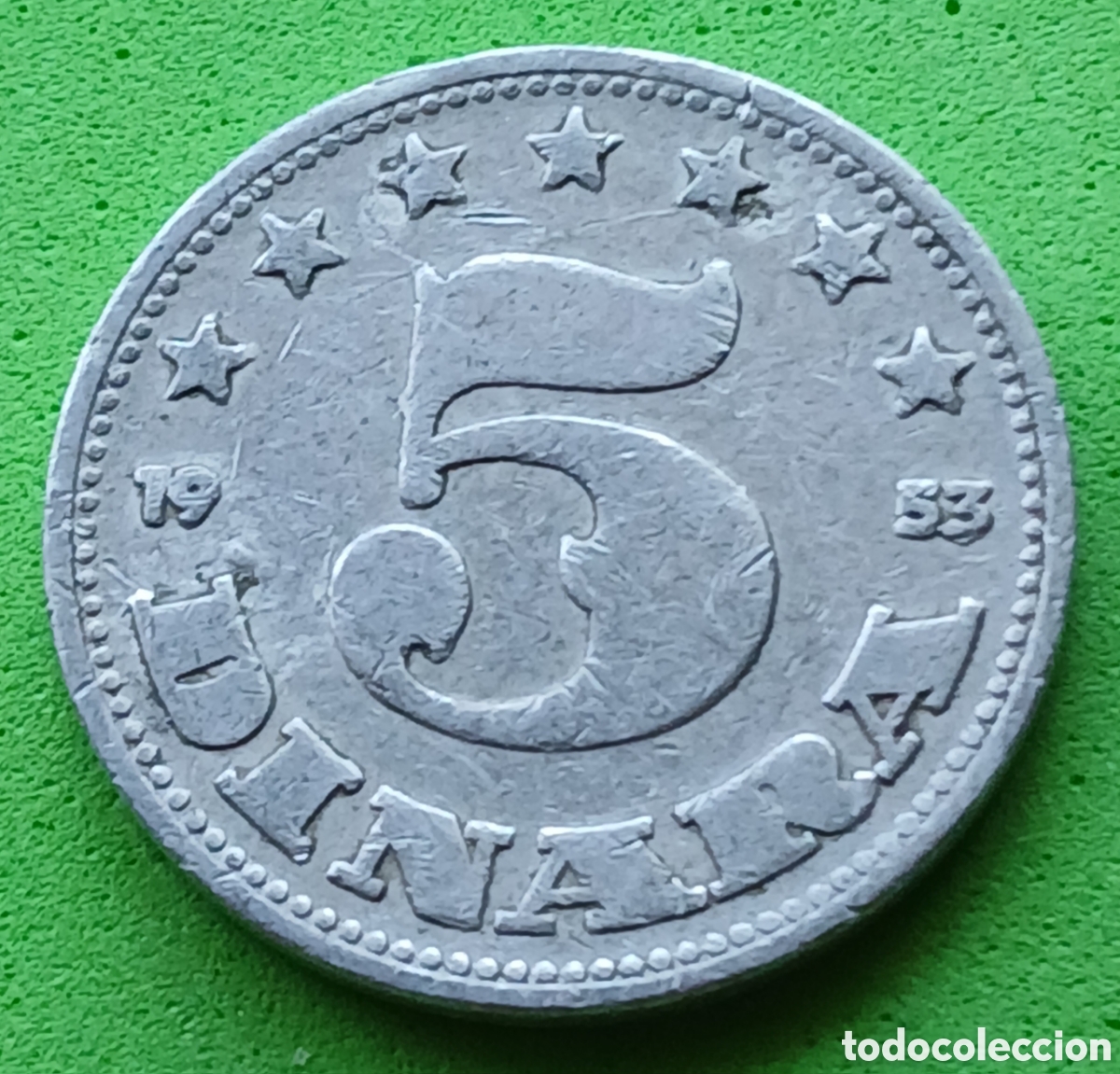 Monedas antiguas de Europa: Yugoslavia 5 dinares 1953 km#32