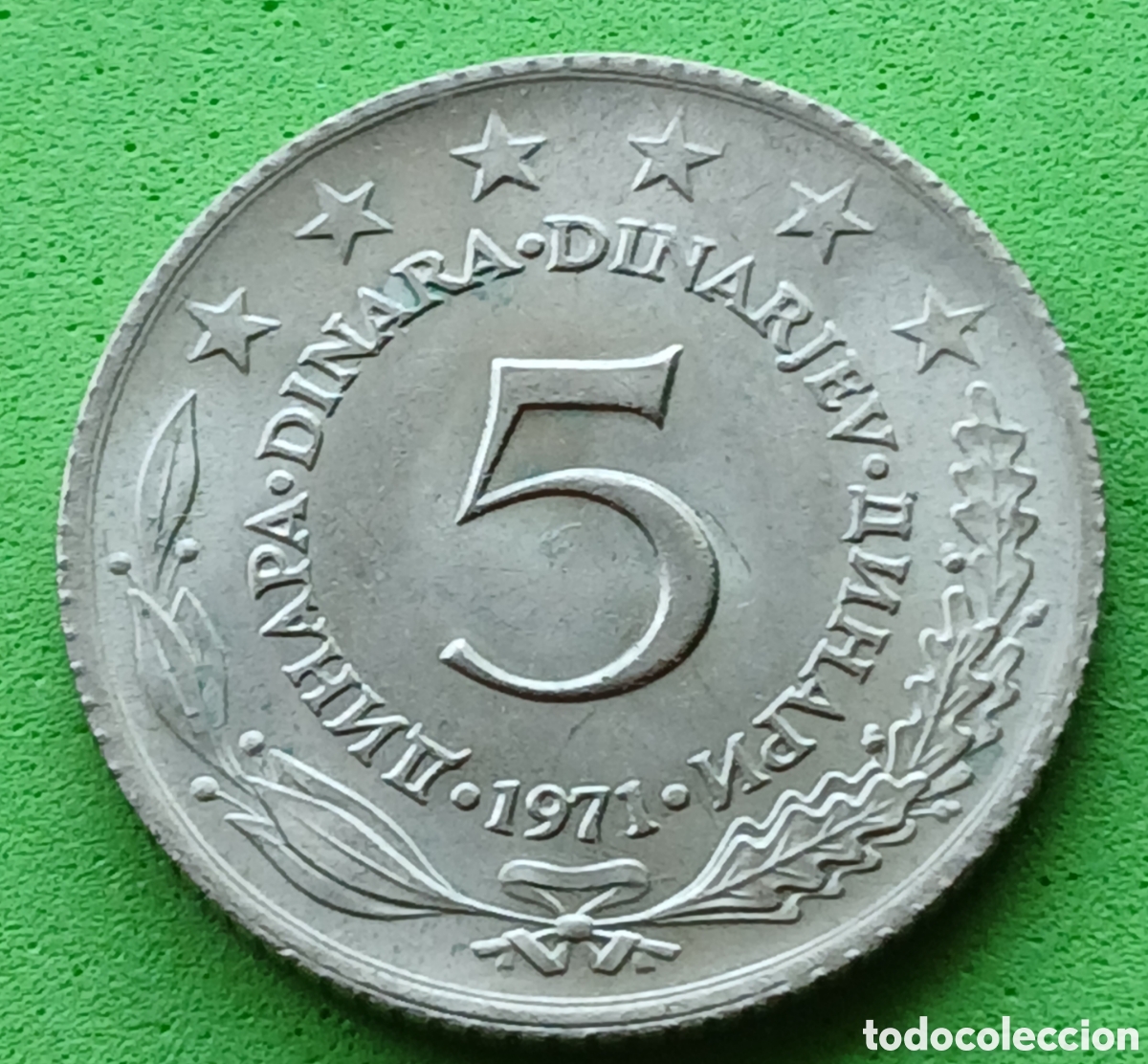 Monedas antiguas de Europa: Yugoslavia 5 dinares 1971 km#58