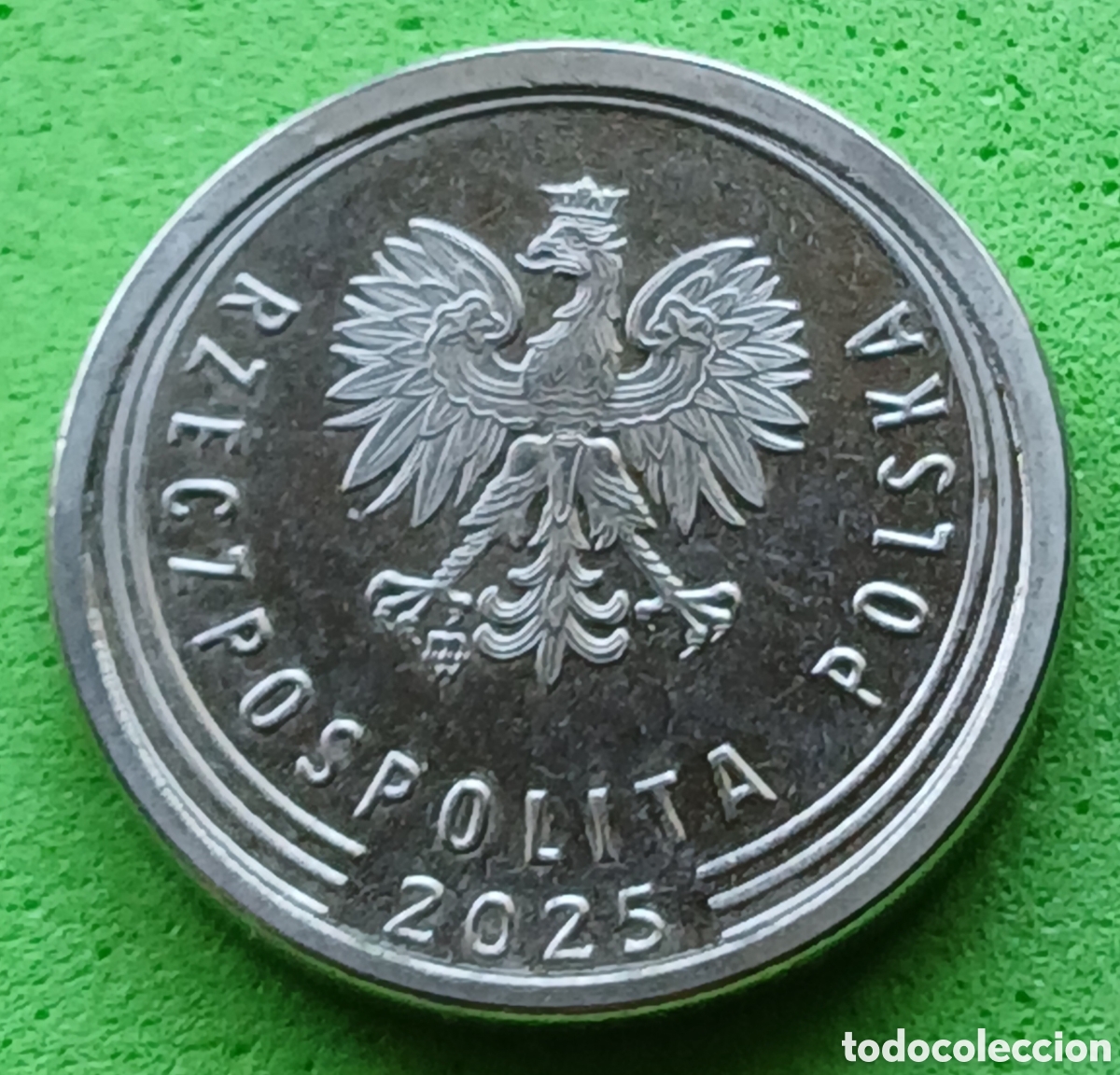 Monedas antiguas de Europa: Polonia 10 groszy 2025 UC#8 poco com&uacute;n