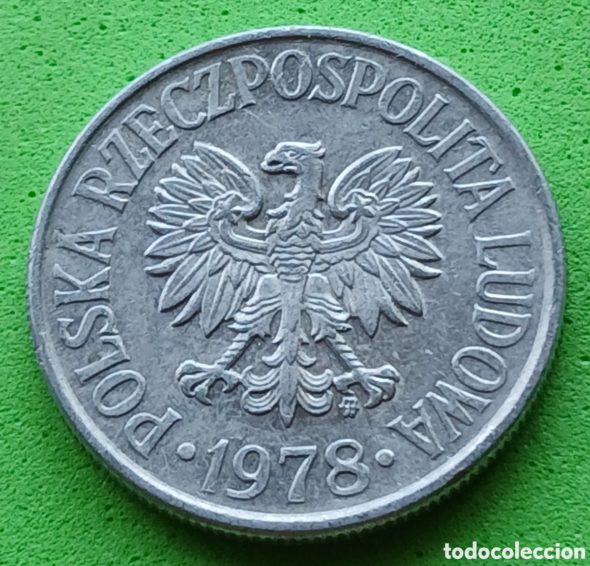 Monedas antiguas de Europa: Polonia 50 groszy 1978 Y#48.1 marca de ceca &rdquo;MW&rdquo;