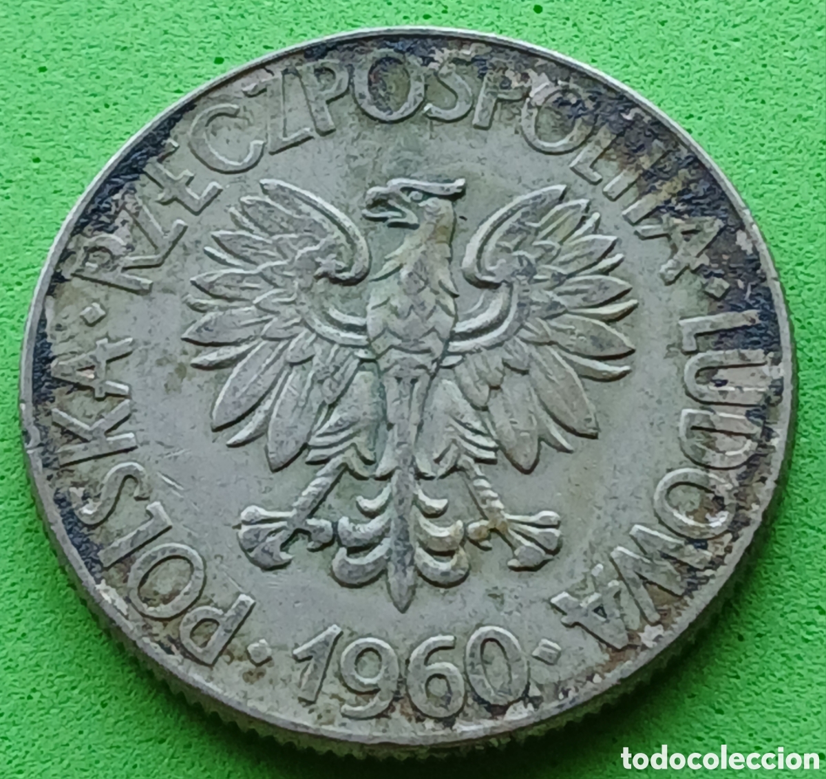 Monedas antiguas de Europa: Polonia 10 zlotych 1960 Y#50