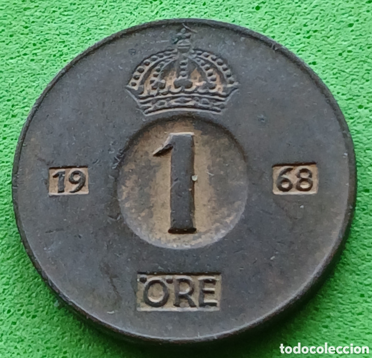 Monedas antiguas de Europa: Suecia 1 ore 1968 km#820