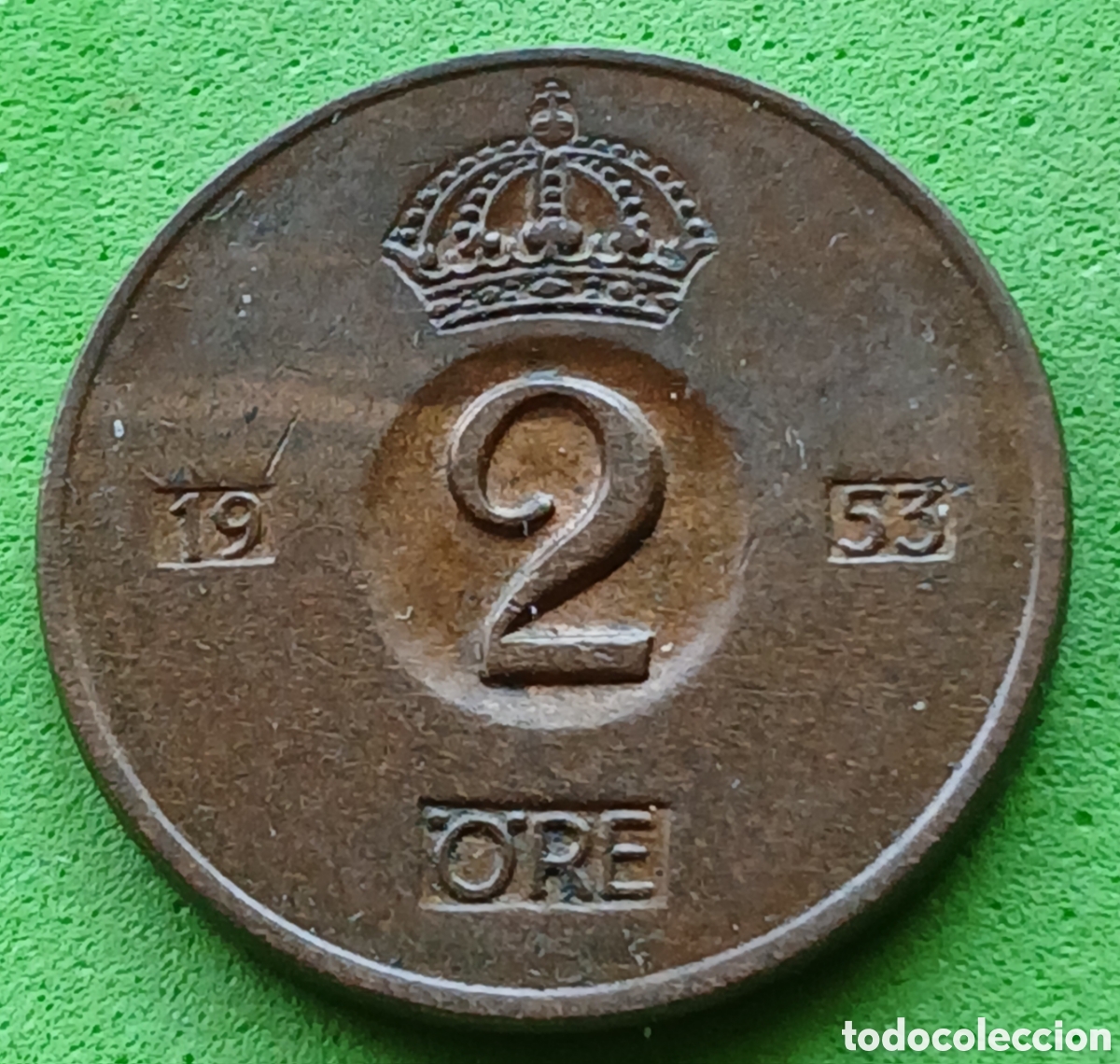 Monedas antiguas de Europa: Suecia 2 ore 1953 km#821