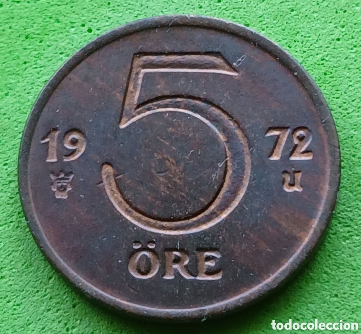 Monedas antiguas de Europa: Suecia 5 ore 1972 km#845
