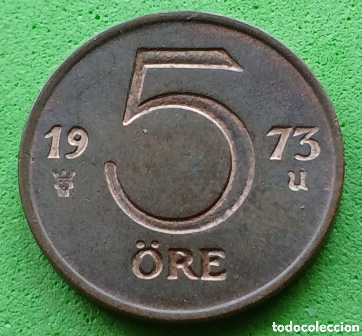 Monedas antiguas de Europa: Suecia 5 ore 1973 km#845