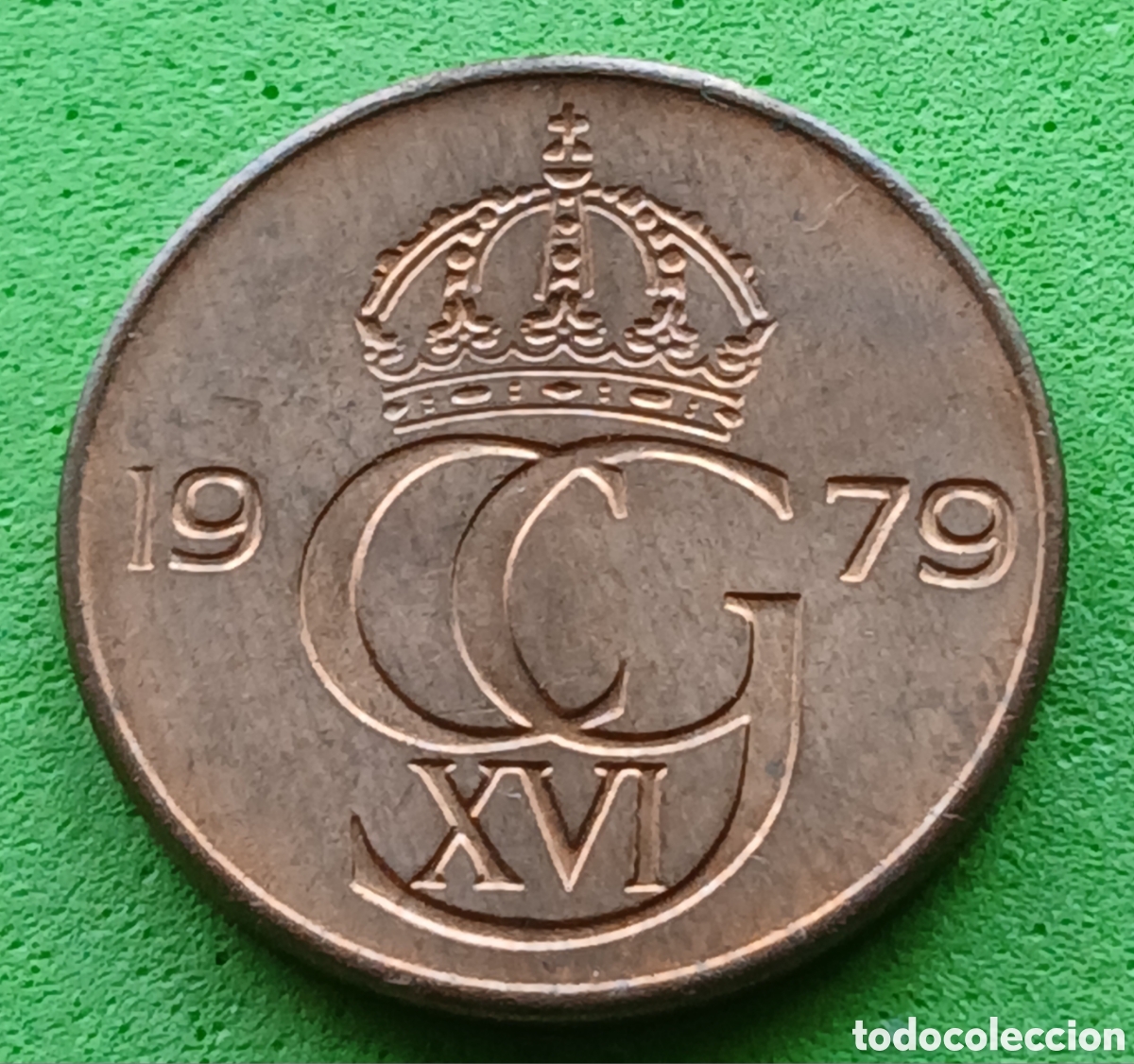 Monedas antiguas de Europa: Suecia 5 ore 1979 km#849