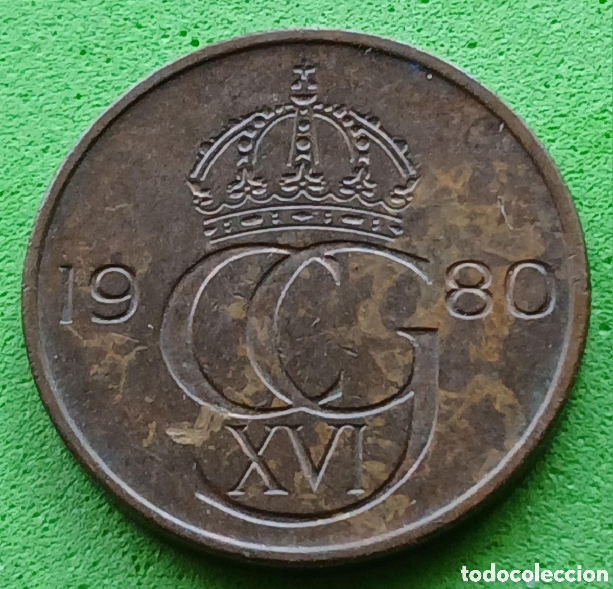 Monedas antiguas de Europa: Suecia 5 ore 1980 km#849