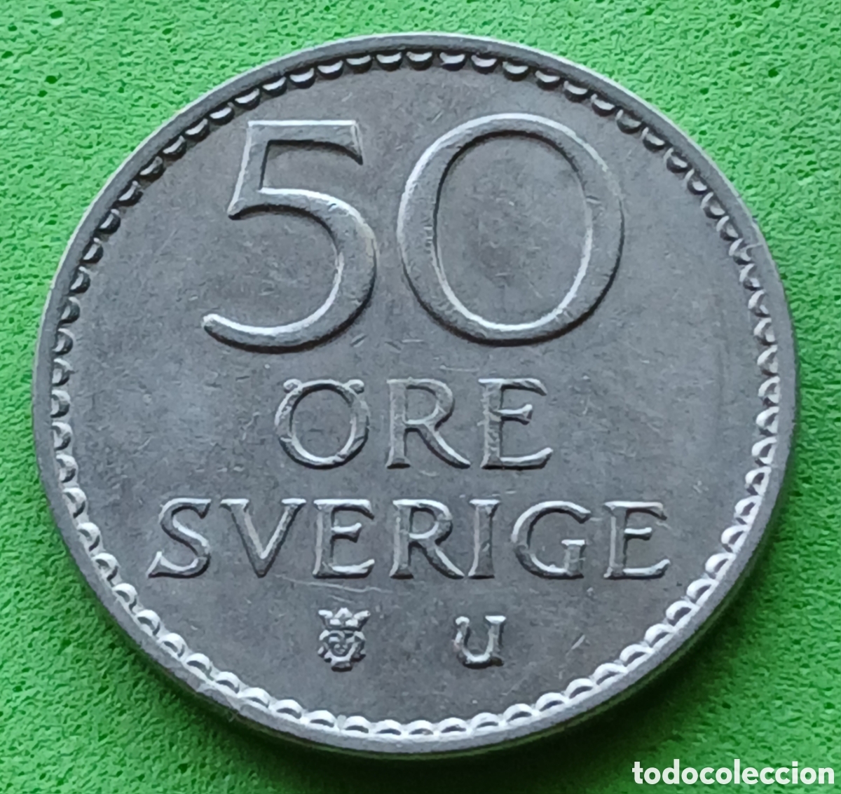 Monedas antiguas de Europa: Suecia 50 ore 1965 km#837
