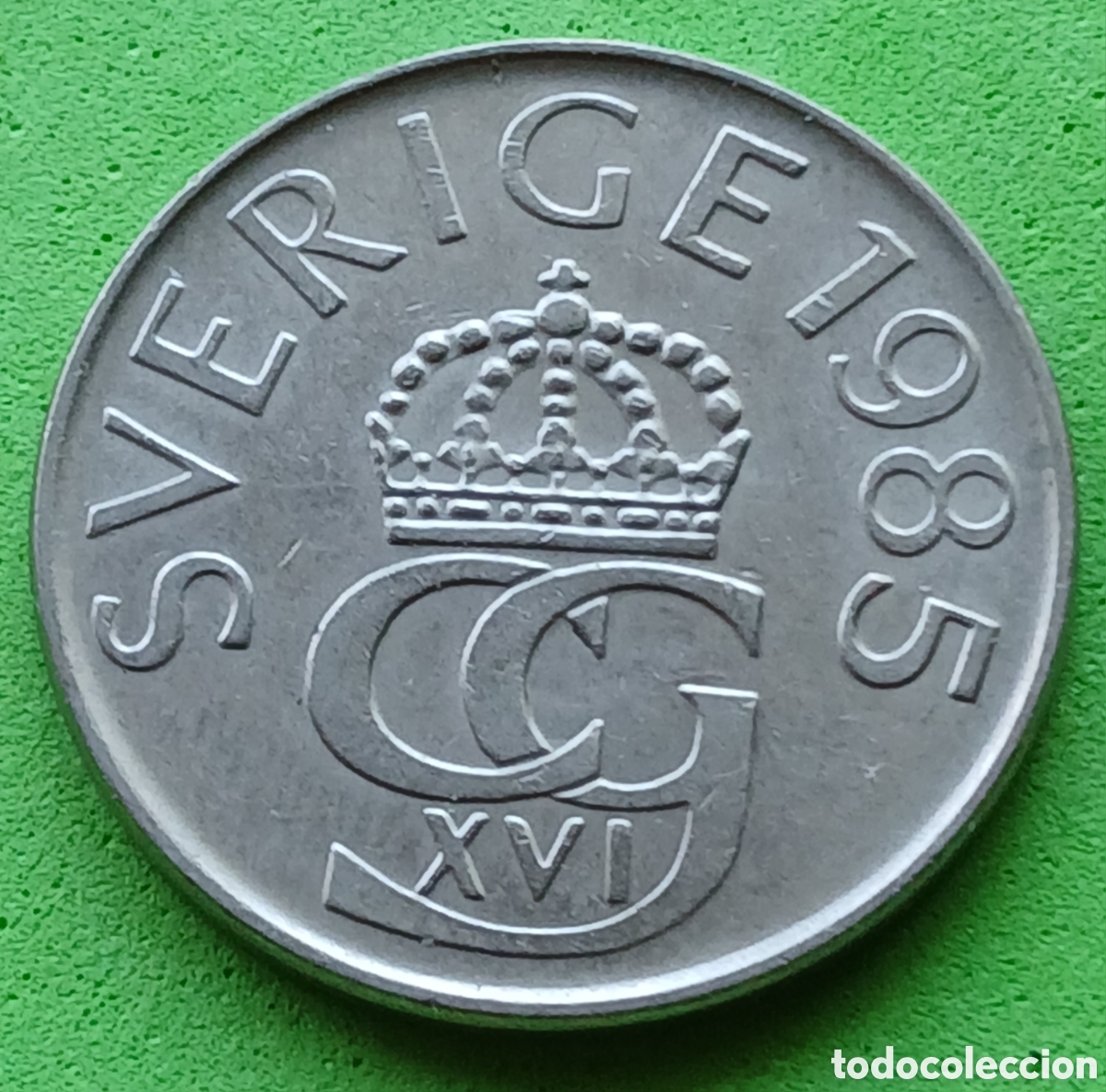 Monedas antiguas de Europa: Suecia 5 coronas 1985 km#853